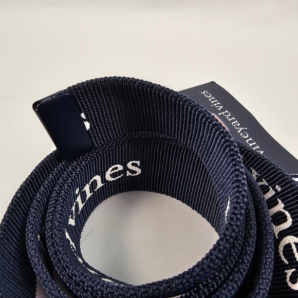 Vineyard Vines Sz 40 Whale Line Rainbow Performance Tech Friction Belt Blue NWT - Picture 4 of 6